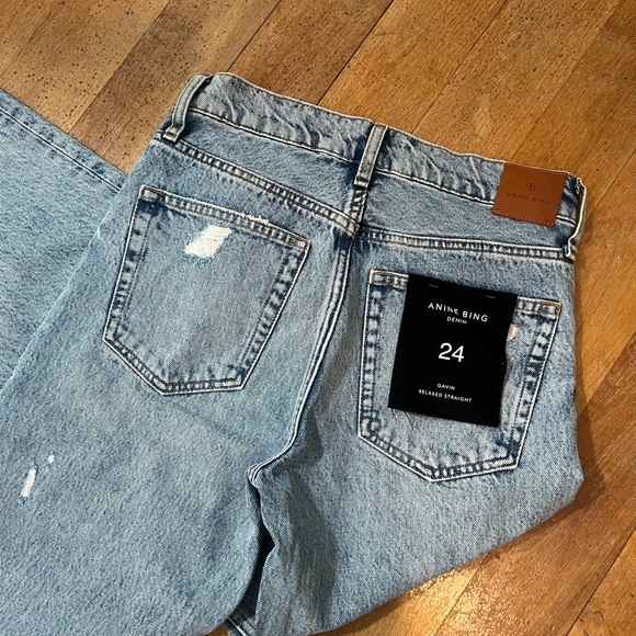NWT Anine Bing Gavin Jean in Blue Reservoir - Picture 7 of 7